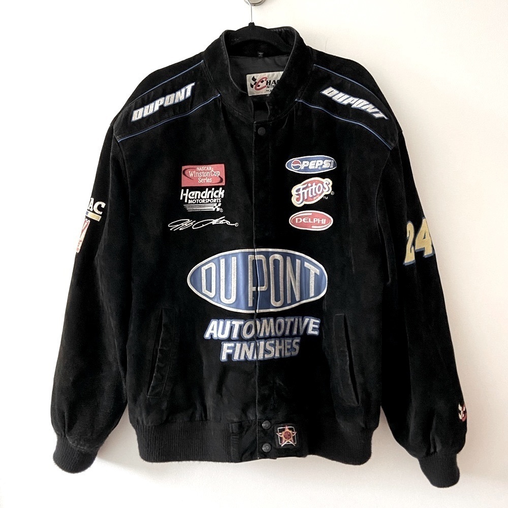 1/1 Jeff Gordon by Jeff Hamilton SuedeLeather Racing Jacket XXL oversized UNI‌‌